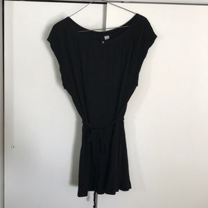 Black Cap sleeve tunic with Belt